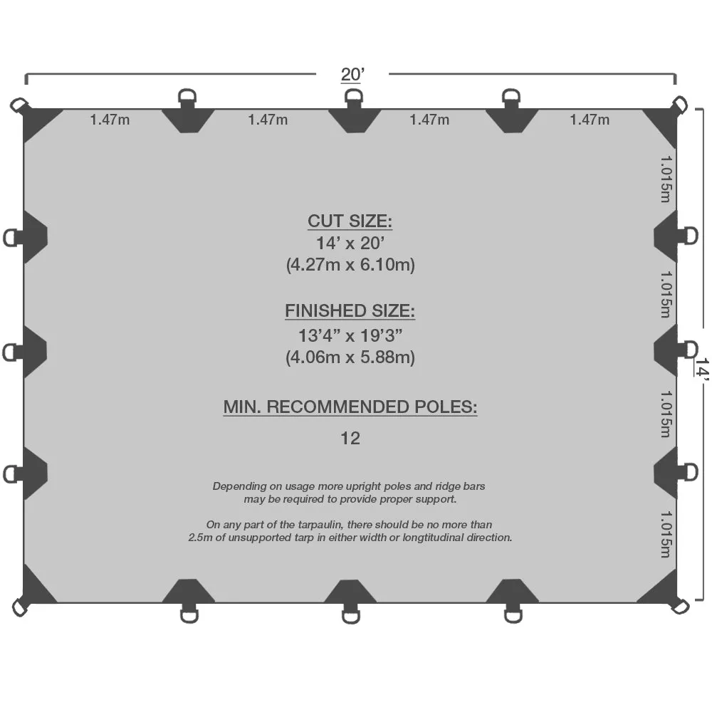 14' x 20' Durarig Heavy Duty Tarp