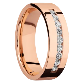 14K Rose Gold with Polish Finish