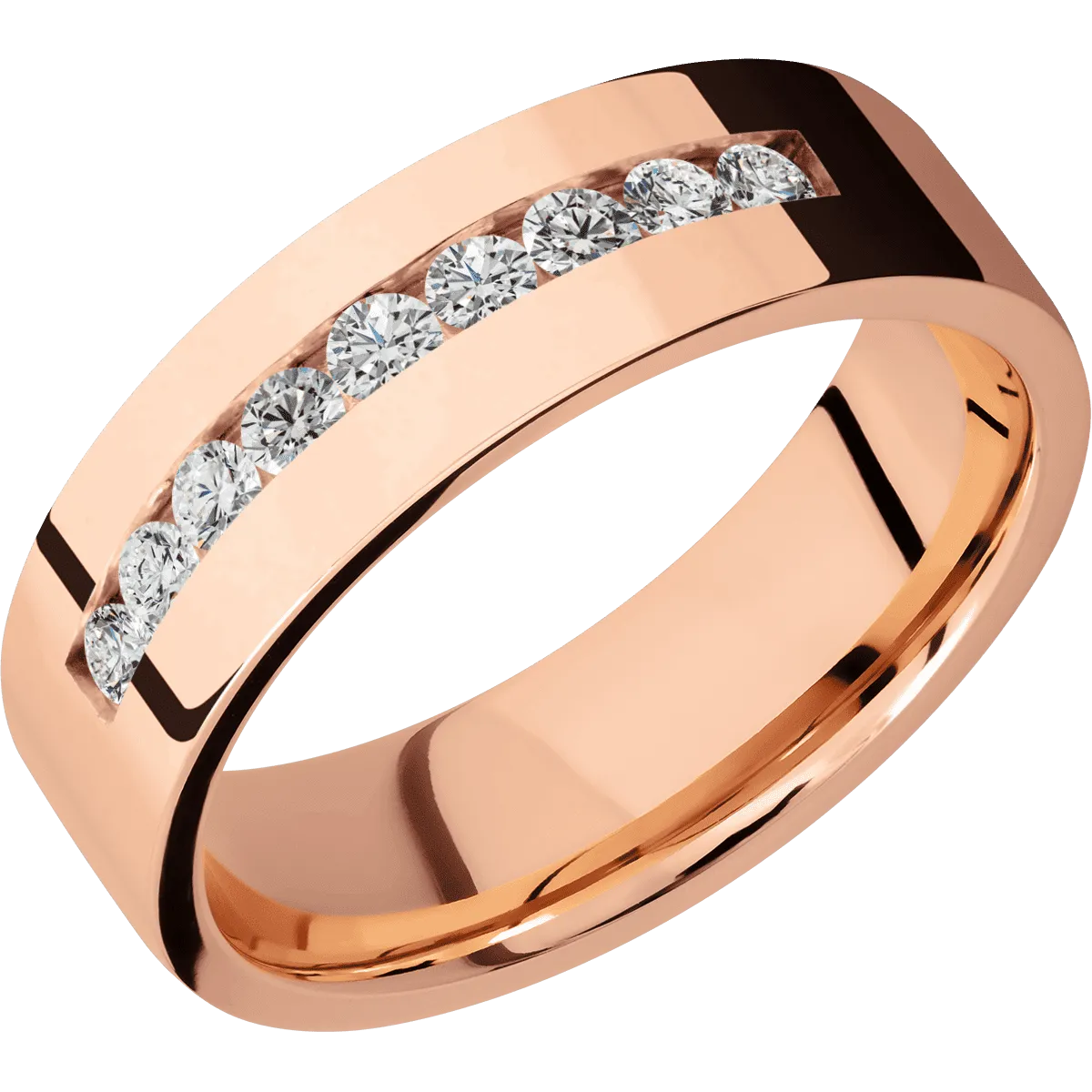 14K Rose Gold with Polish Finish