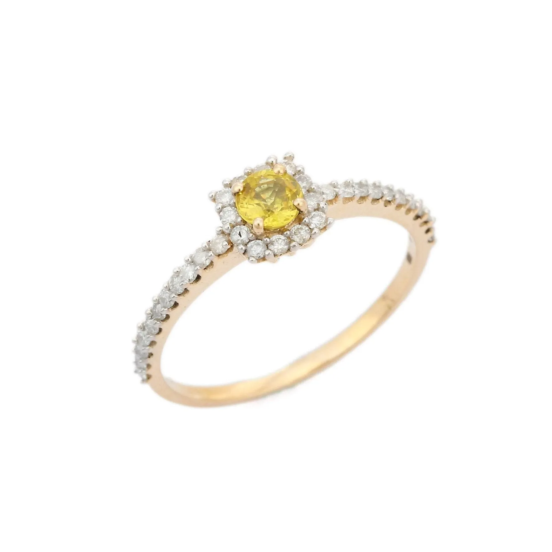 14K Yellow Gold Sapphire Ring