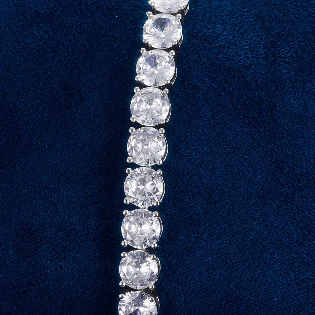 925 Sterling Silver Moissanite Tennis Chain