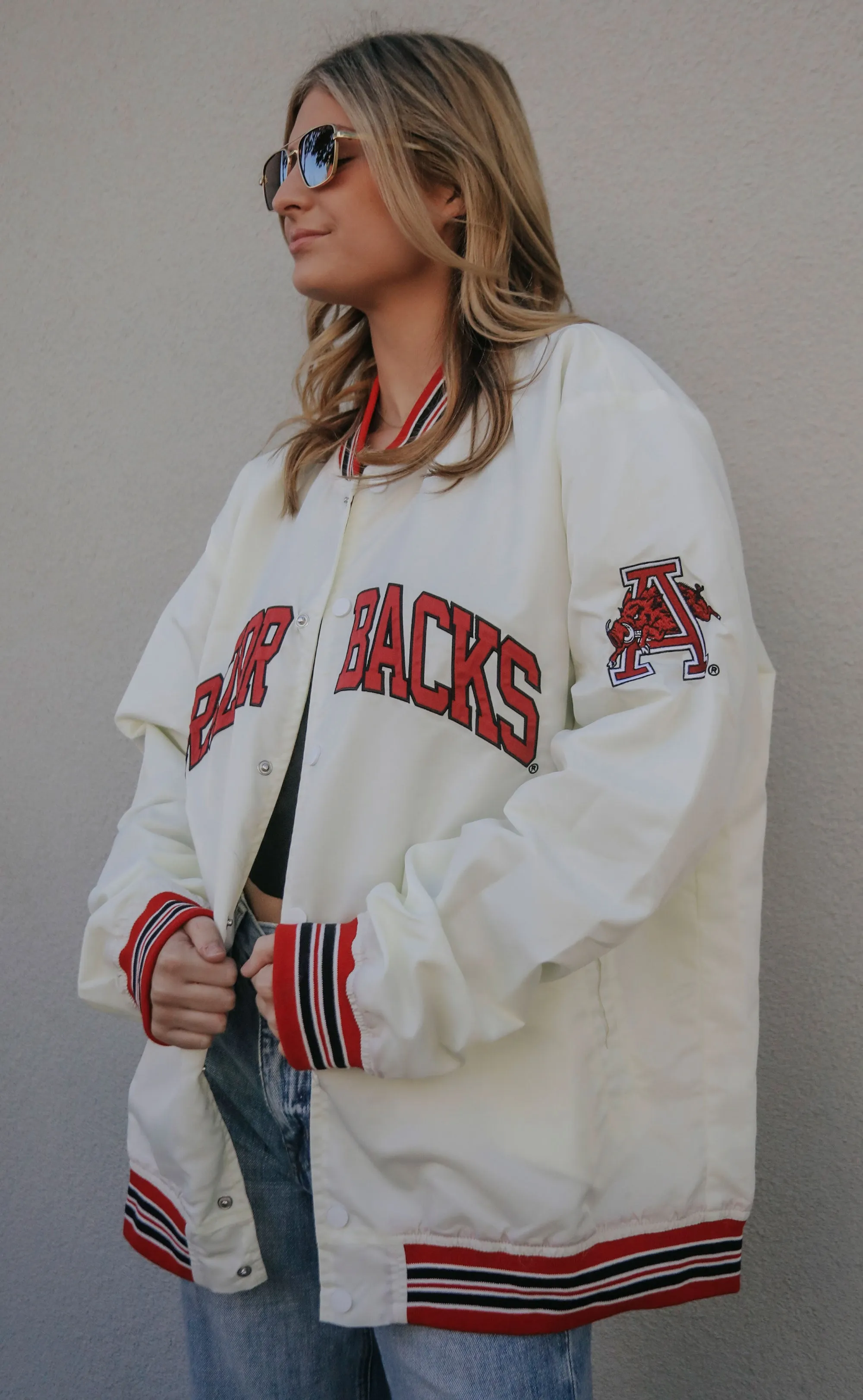 arkansas razorbacks vintage jacket