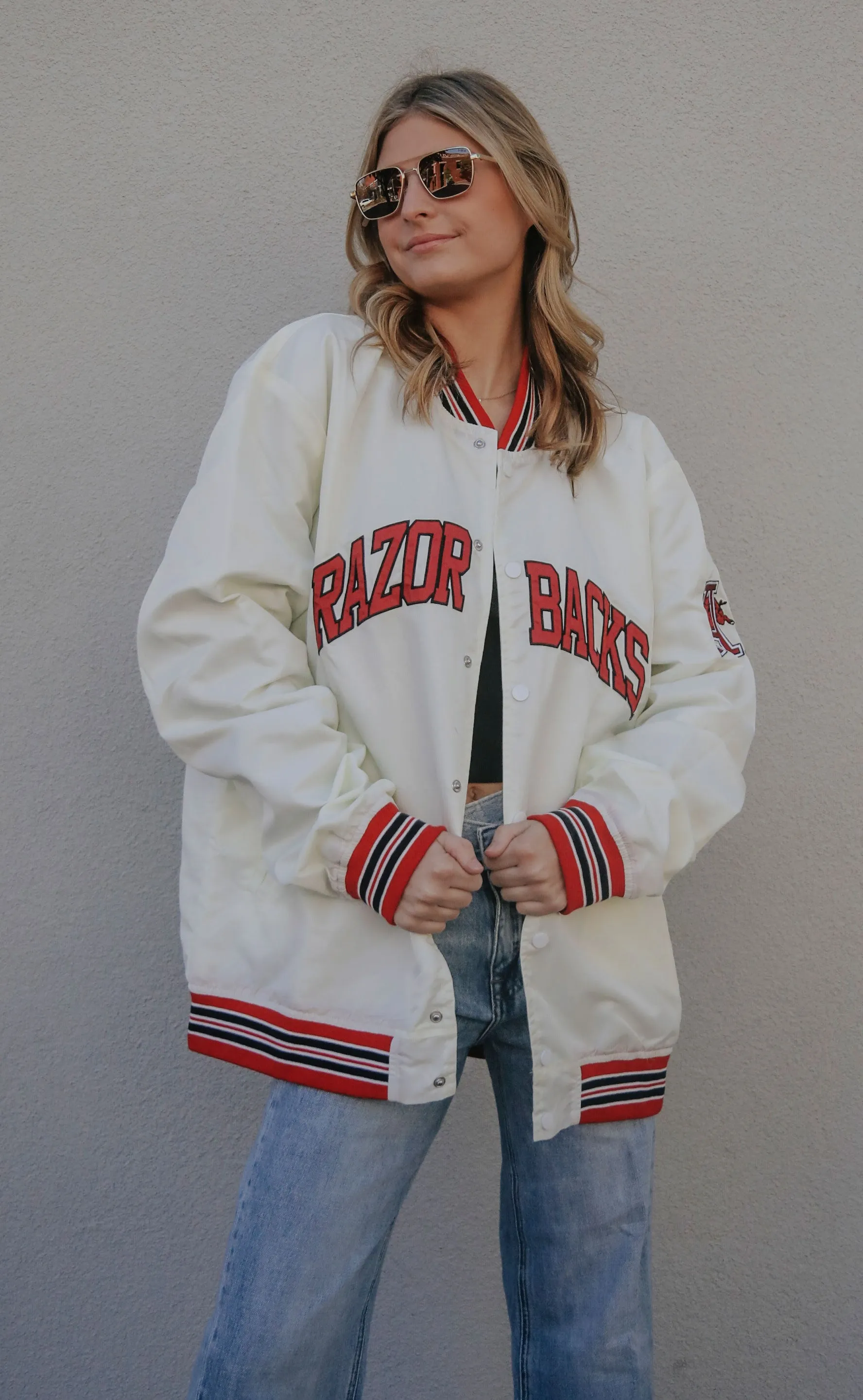 arkansas razorbacks vintage jacket