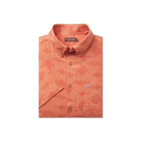 Atoll Woven Shirt - Geometric Fish