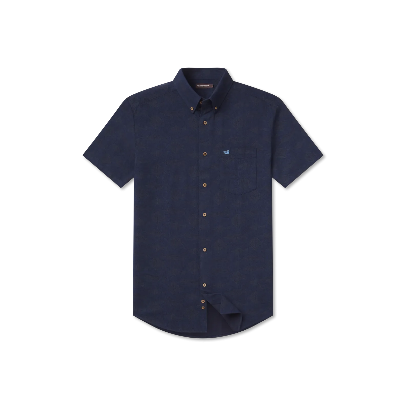 Atoll Woven Shirt - Geometric Fish