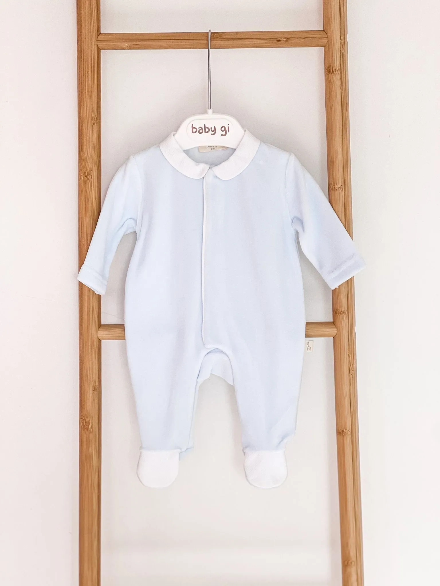 BabyGi Blue Angel Wing Peter Pan Baby Grow