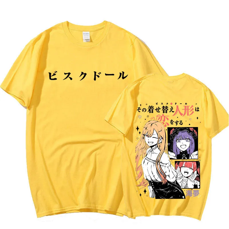 Best My Dress Up Darling T-Shirt Manga Kawaii Marin Kitagawa Anime T-shirt High Quality