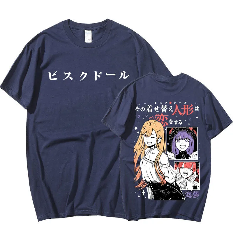 Best My Dress Up Darling T-Shirt Manga Kawaii Marin Kitagawa Anime T-shirt High Quality