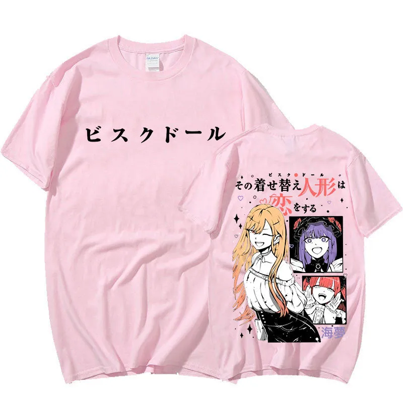 Best My Dress Up Darling T-Shirt Manga Kawaii Marin Kitagawa Anime T-shirt High Quality