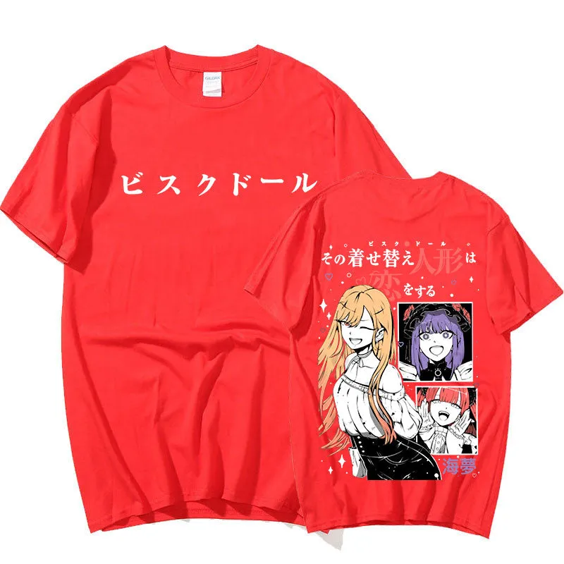 Best My Dress Up Darling T-Shirt Manga Kawaii Marin Kitagawa Anime T-shirt High Quality