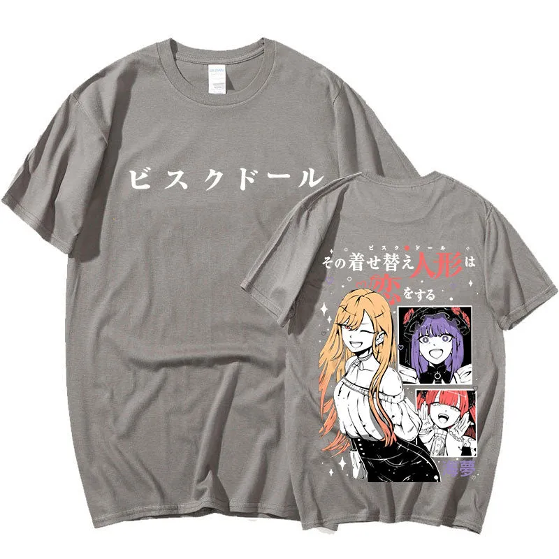 Best My Dress Up Darling T-Shirt Manga Kawaii Marin Kitagawa Anime T-shirt High Quality