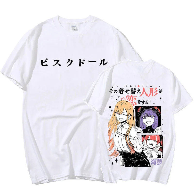 Best My Dress Up Darling T-Shirt Manga Kawaii Marin Kitagawa Anime T-shirt High Quality