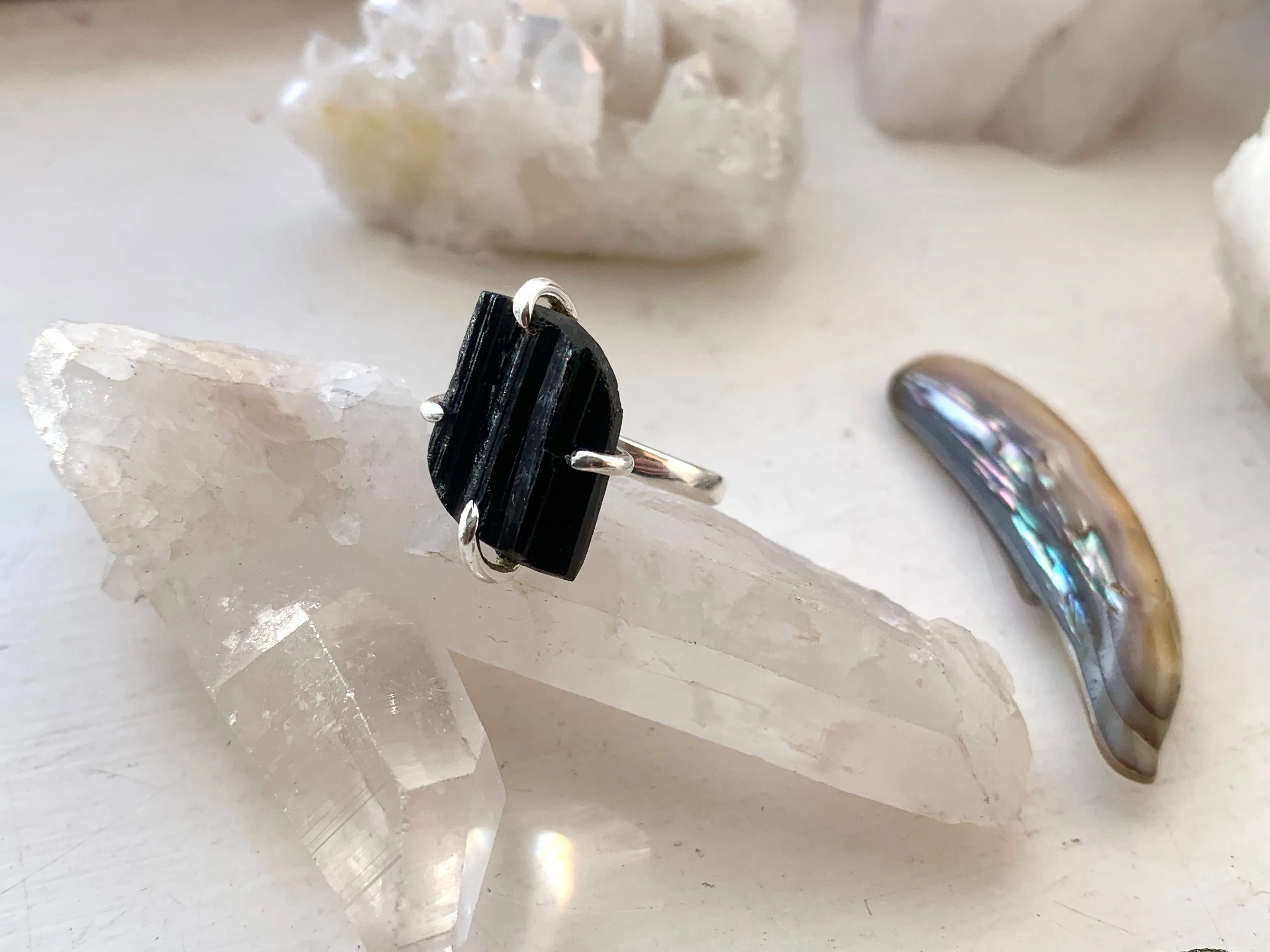 Black Tourmaline Sanaa Ring