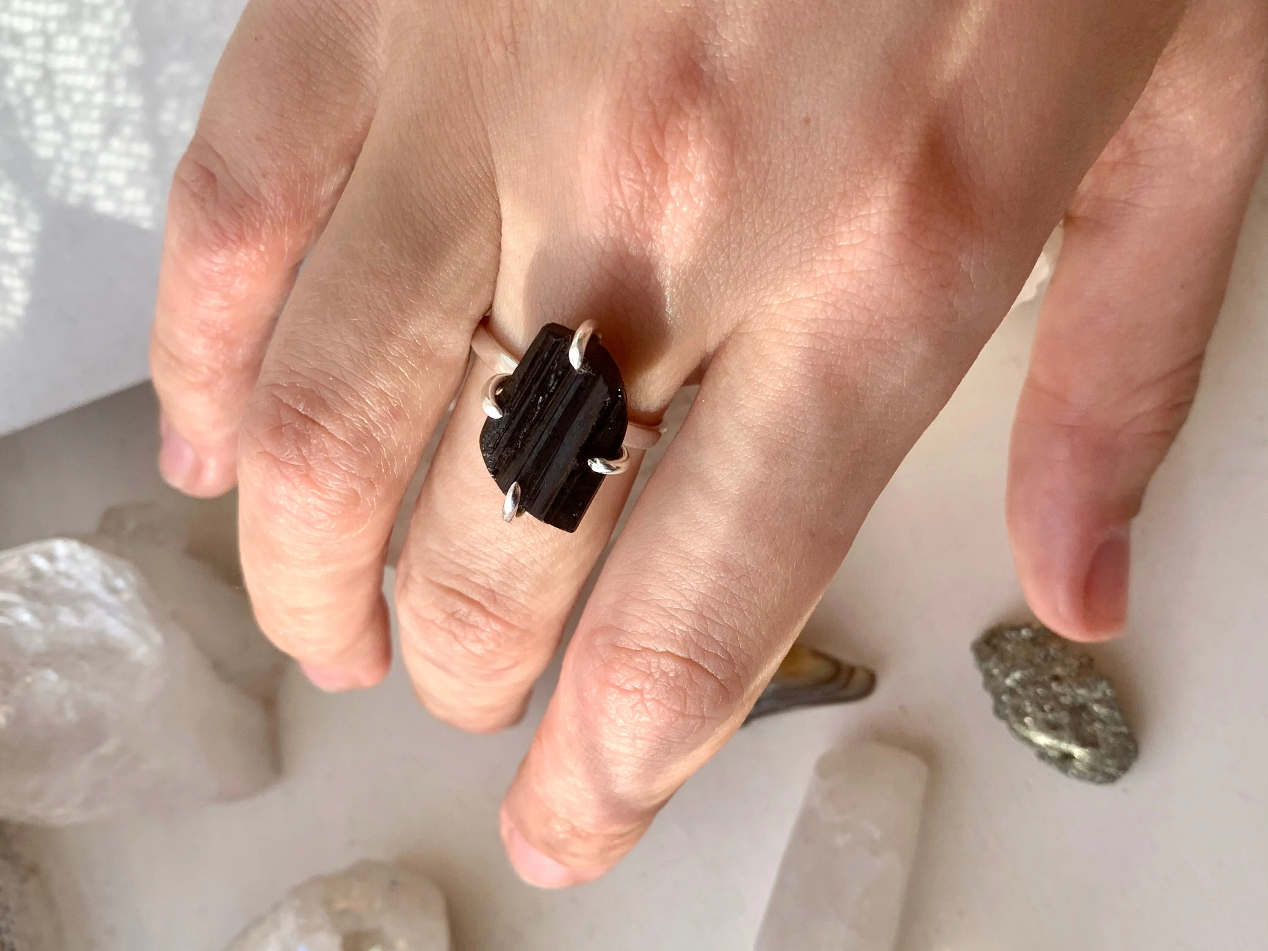 Black Tourmaline Sanaa Ring