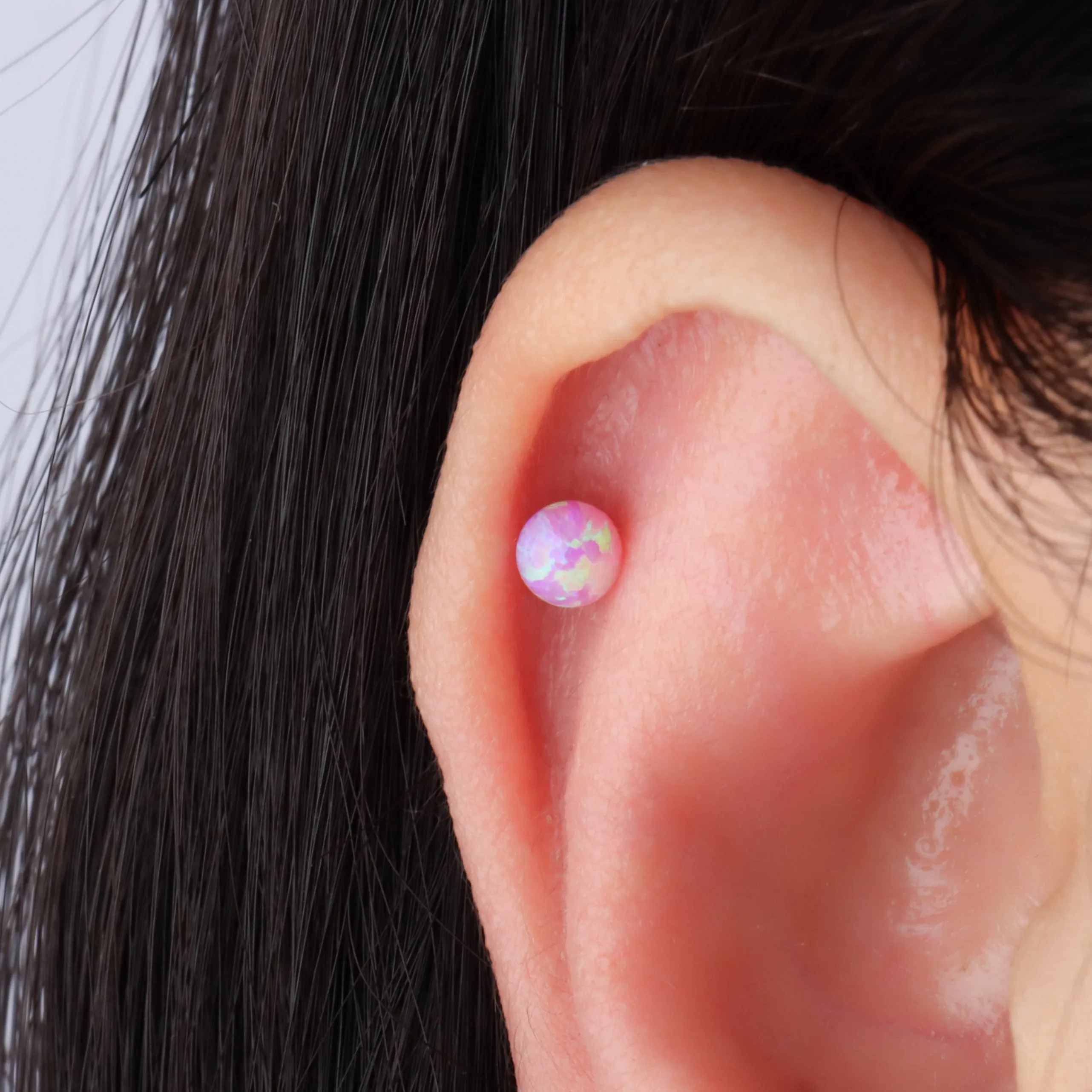 Charm Opal Ball Stud