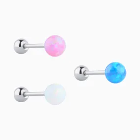 Charm Opal Ball Stud