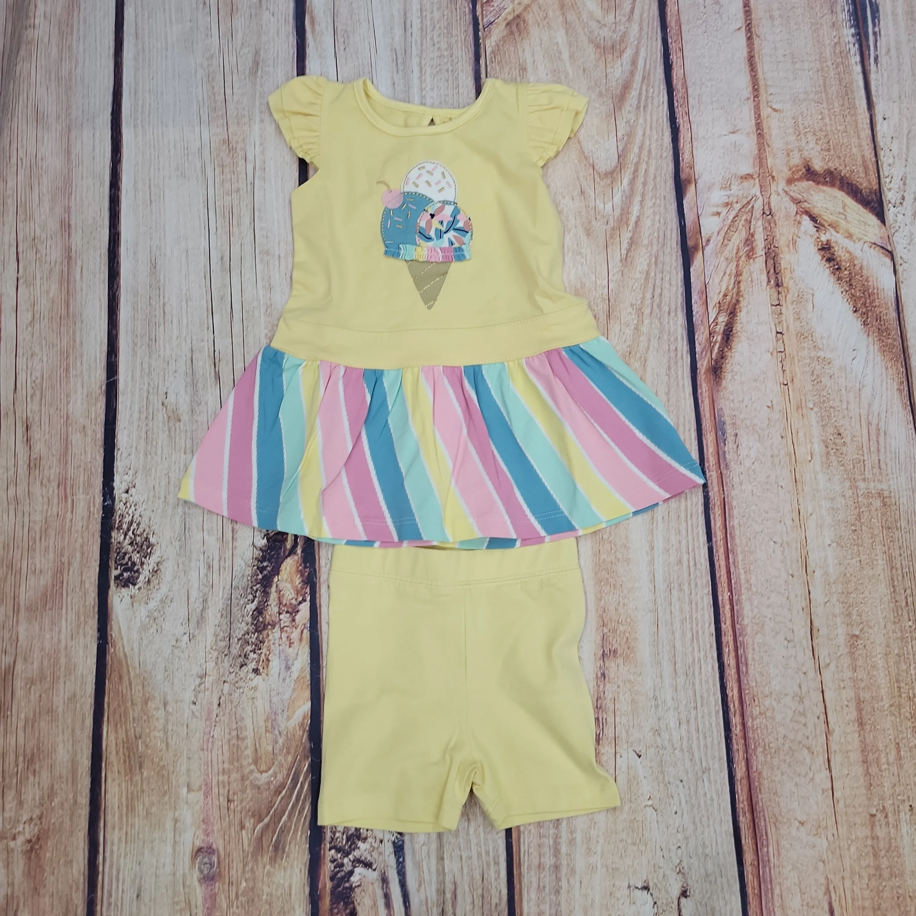 C.R.SPORT ICE CREAM CONE DRESS W/BIKE SHORT