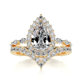 Dawn Diamond Bridal Set -18K Yellow Gold