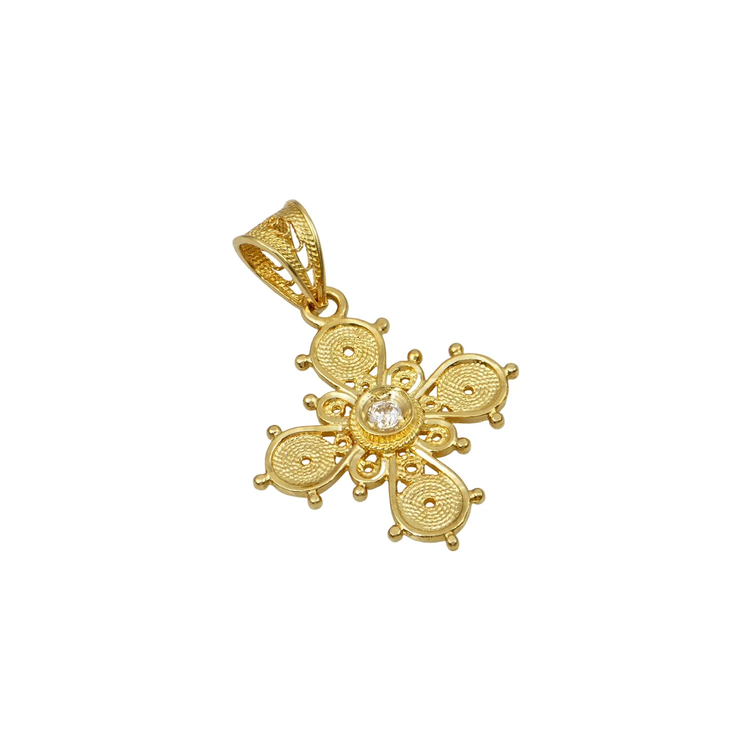 Efimia Greek Orthodox Gold Cross