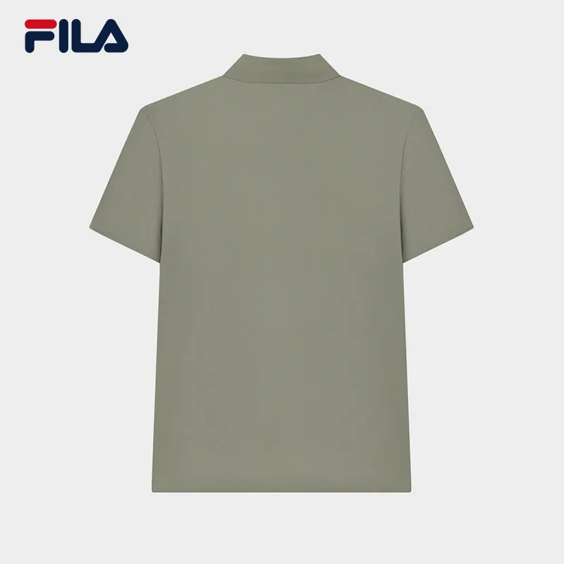 FILA CORE LIFESTYLE BLUE Men Short Sleeve Polo (Ash)