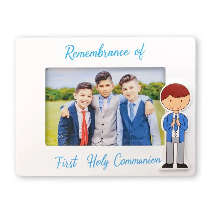 First Communion 6X4 Frame W/ Boys Pic