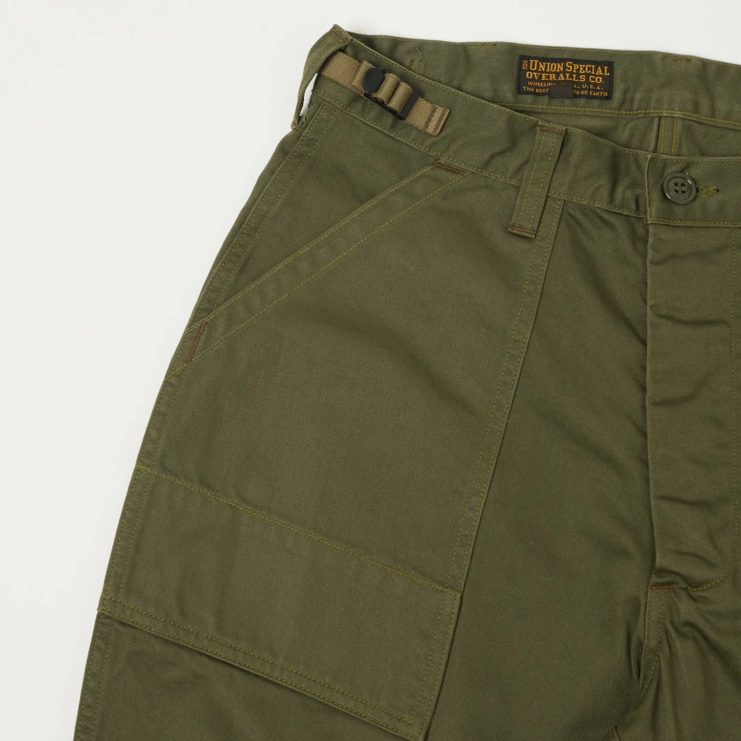 Freewheelers 'Sidewinder' Military Short - Dark Olive