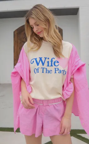 friday   saturday: wife of the party heart t shirt