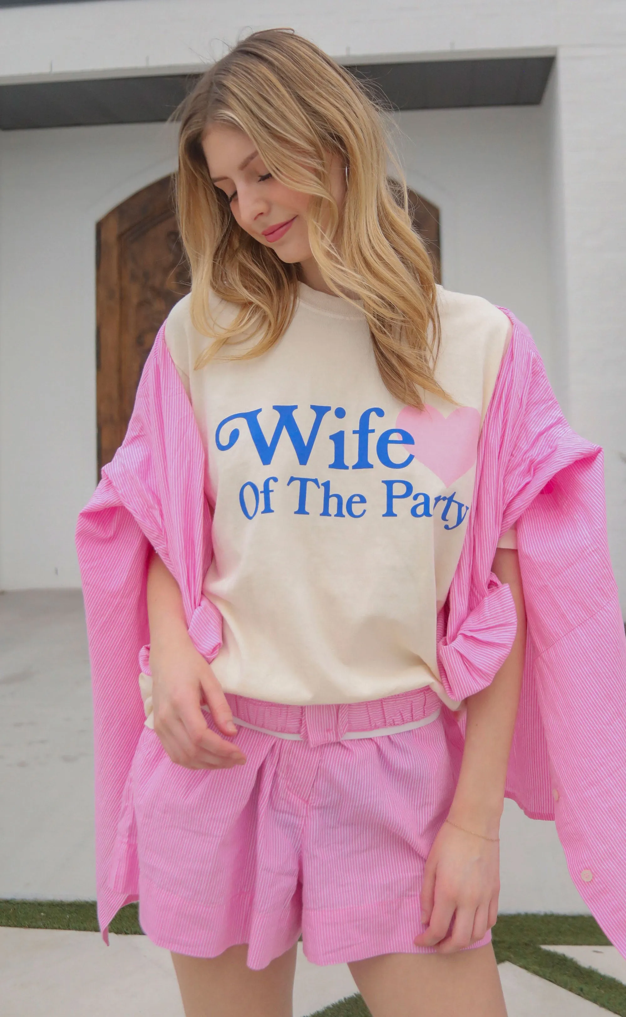 friday   saturday: wife of the party heart t shirt