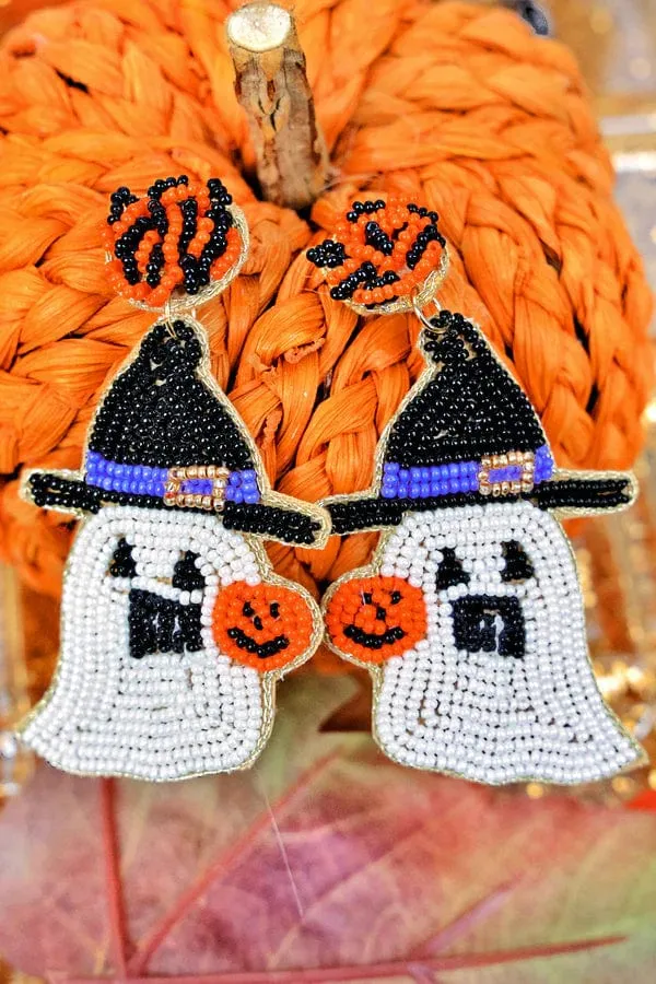 Halloween Beaded earrings