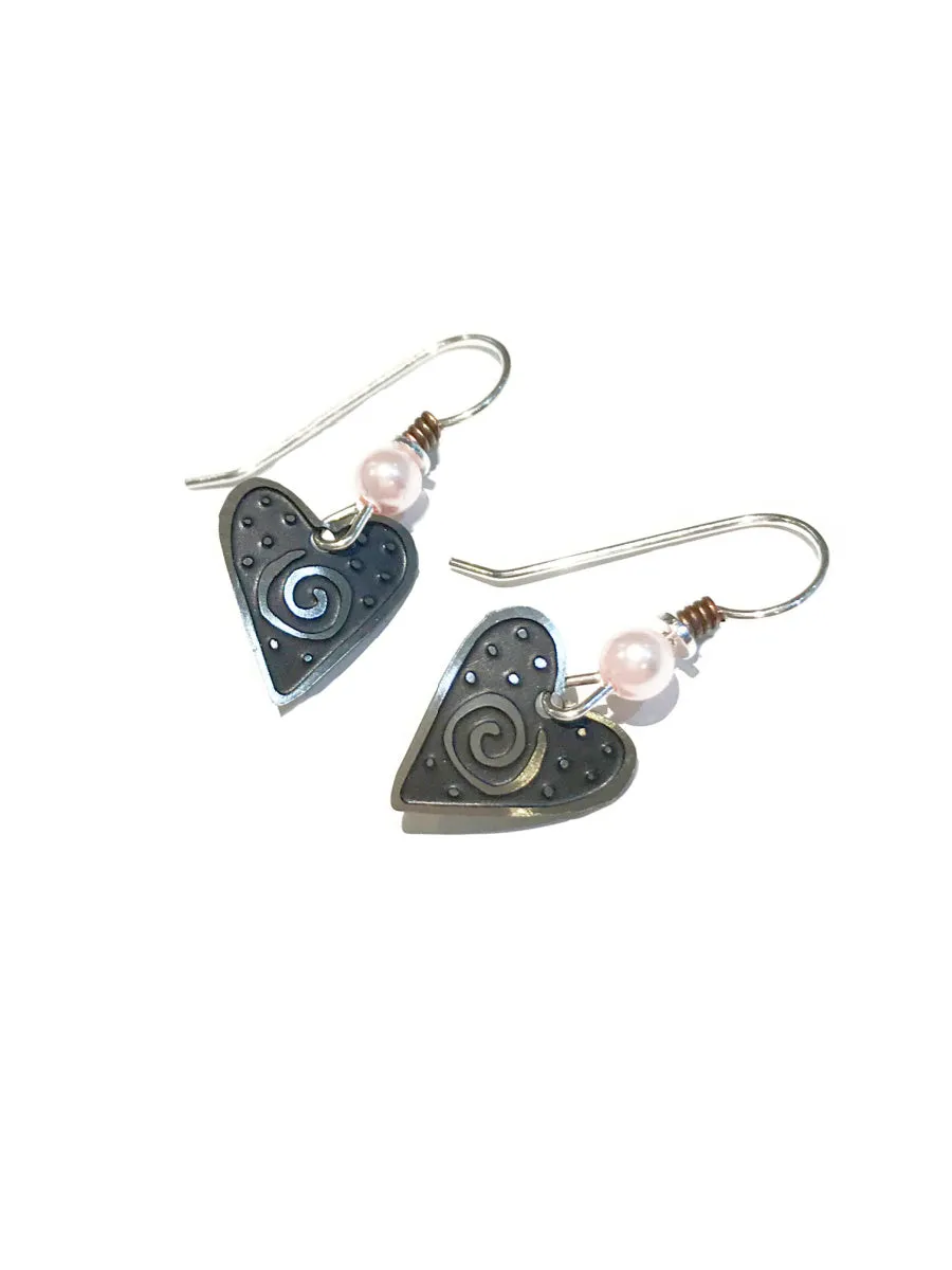 Heart Spiral Dangles by Sienna Sky