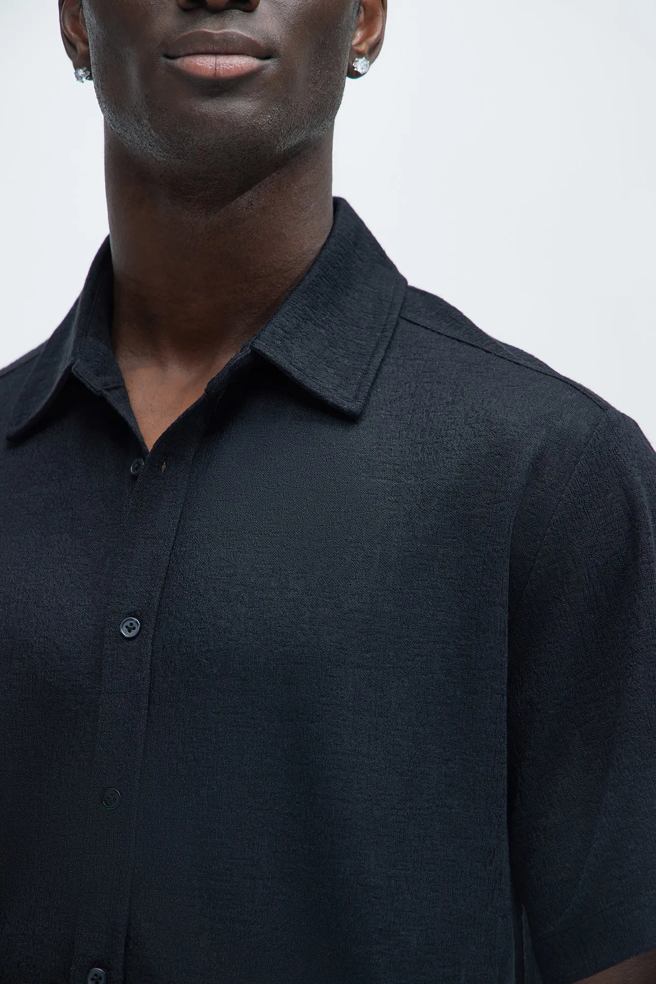 Henrik Textured Shirt - Black