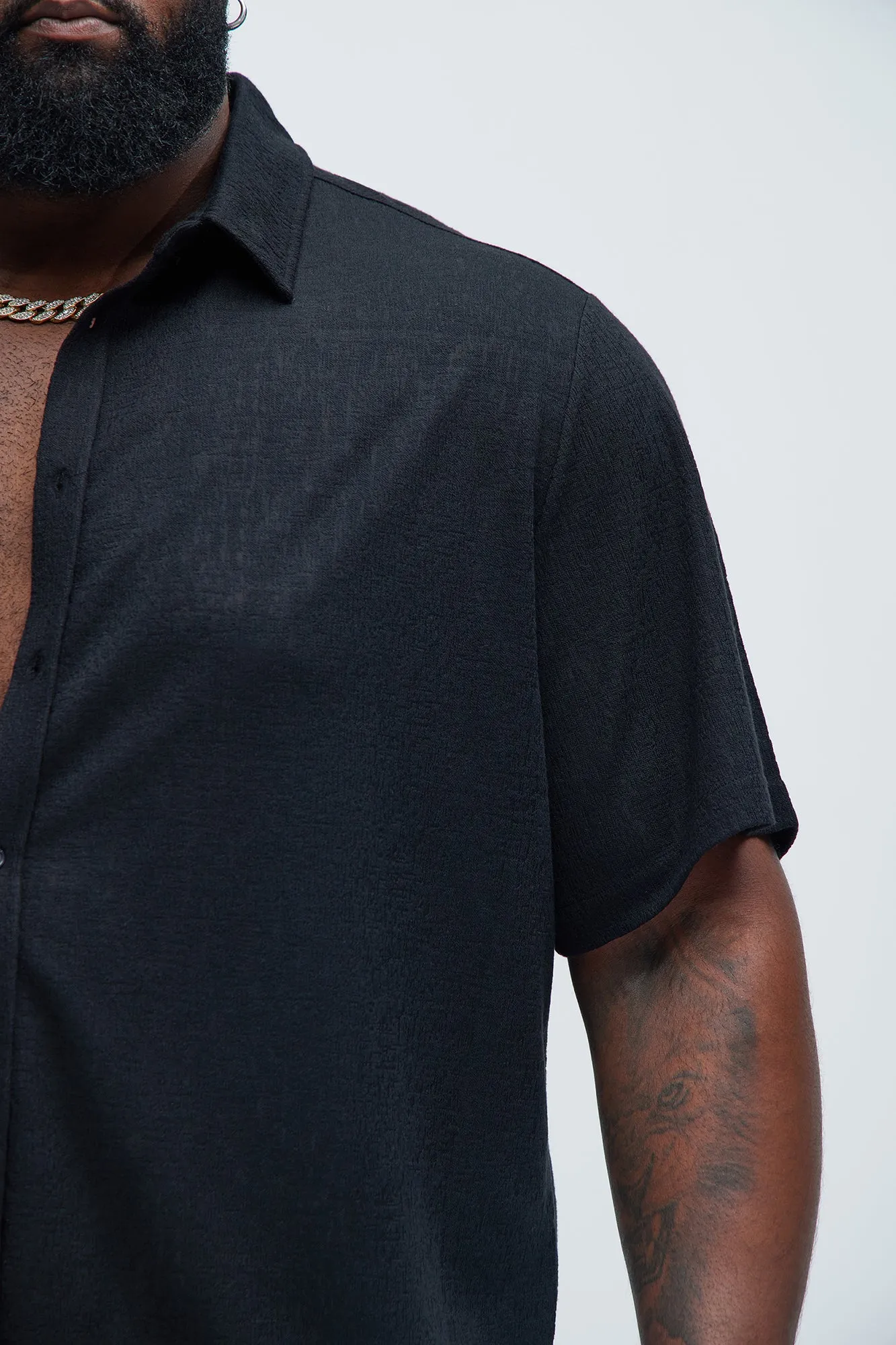 Henrik Textured Shirt - Black