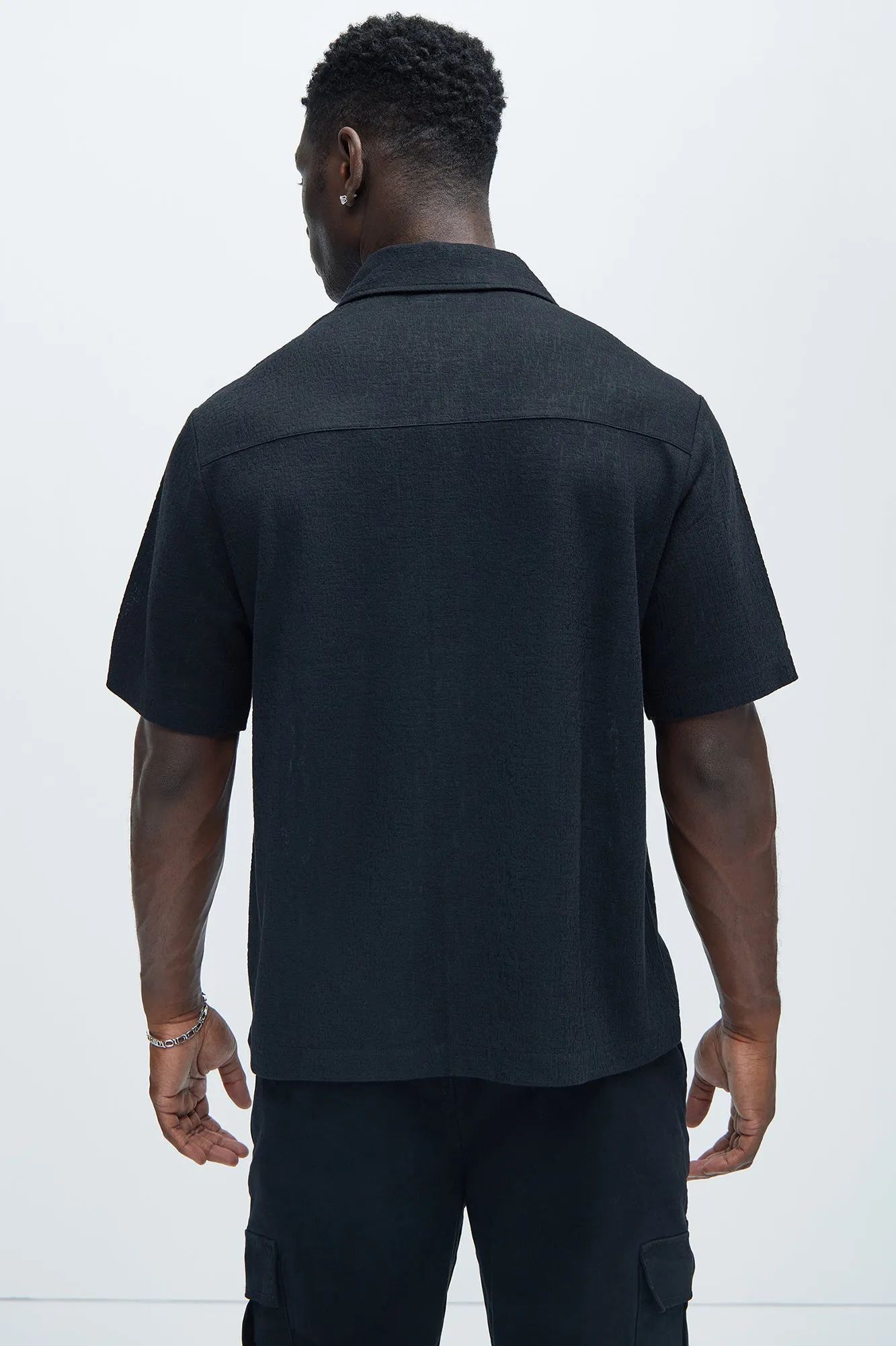 Henrik Textured Shirt - Black