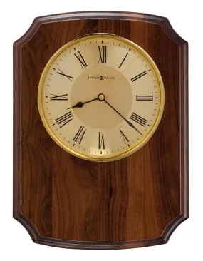 Howard Miller Honor Time Herald Plaque Clock - Brass Finished Dial