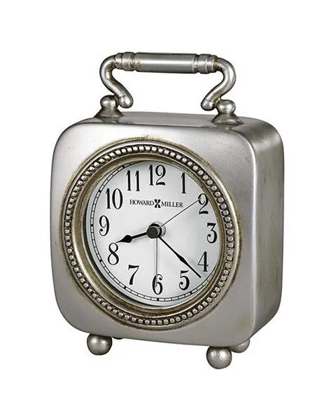 Howard Miller Kegan Tabletop Carriage-Style Alarm Clock - Continuous Glow