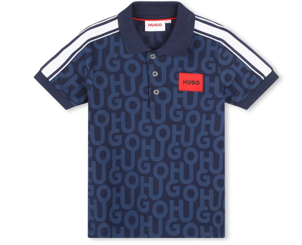 HUGO Boys Navy Polo_G25145-84N