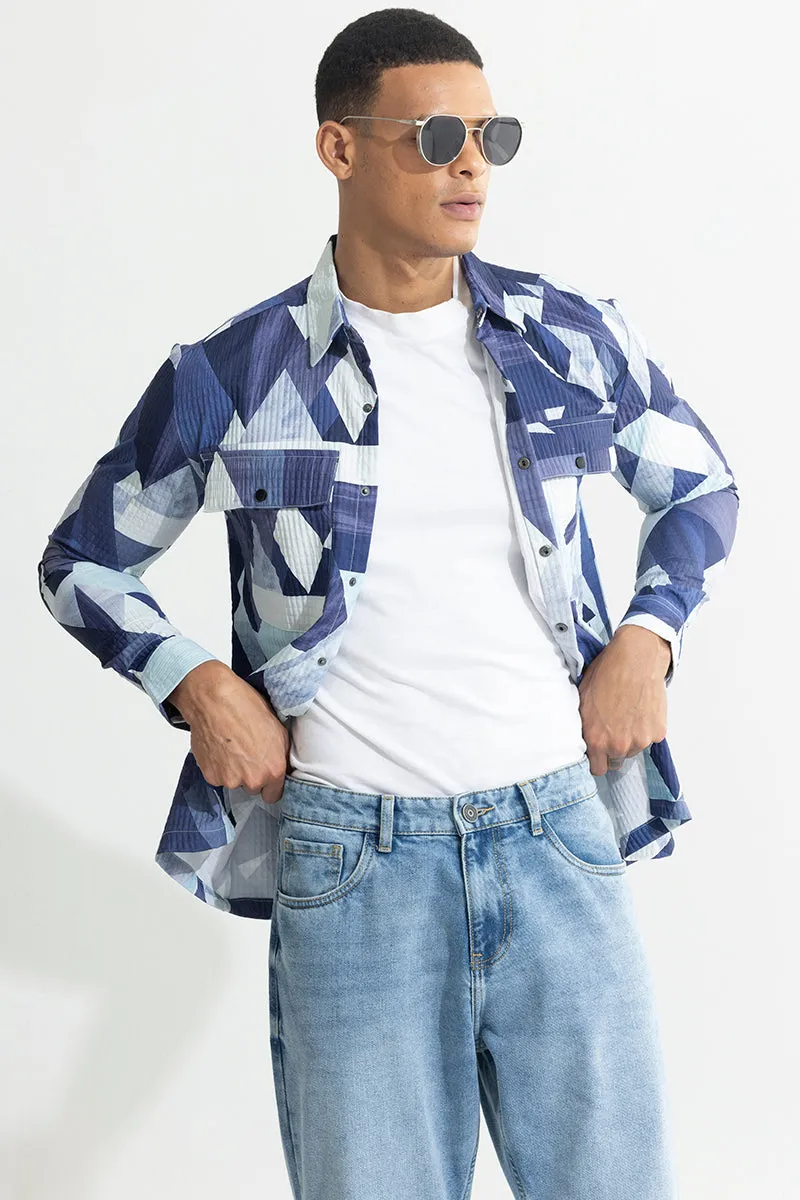 Idealized Blue Overshirt