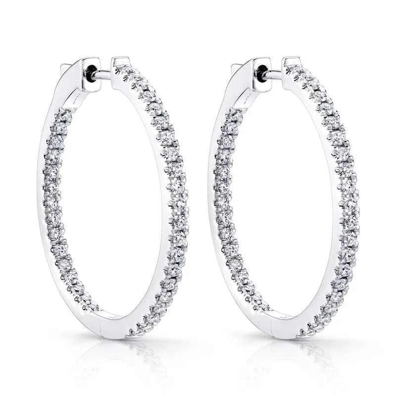 Inside-Out Diamond Hoops