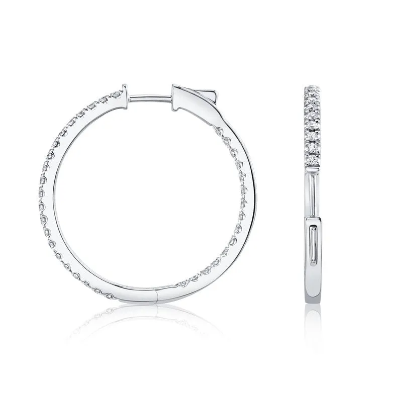 Inside-Out Diamond Hoops