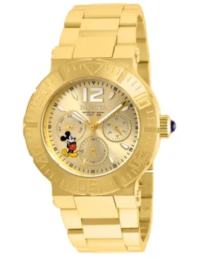 INVICTA Disney Limited Edition Womens Watch - Gold-Tone - Bracelet - Mickey