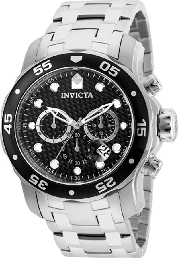 INVICTA Pro Diver Mens Watch - Stainless Steel - Stainless Steel Bracelet