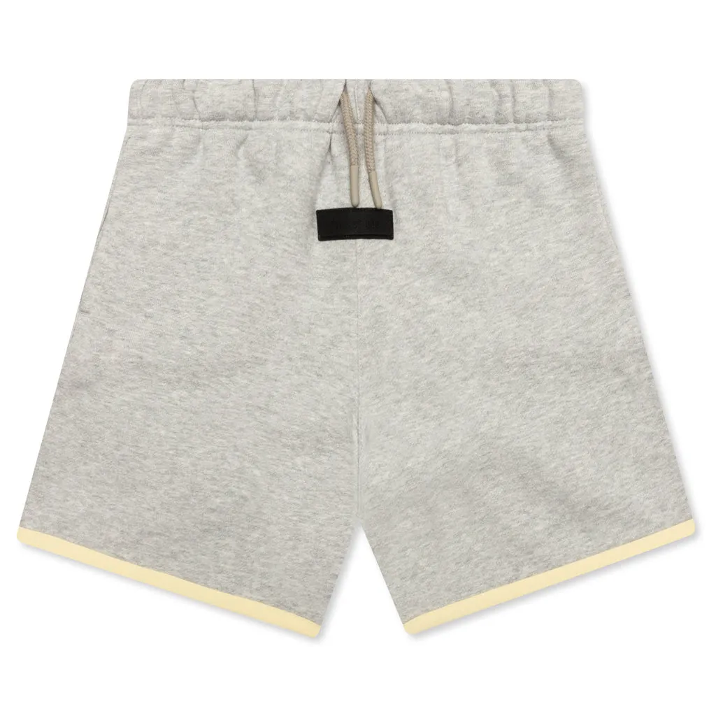 Kid's Sweatshorts - Light Heather Grey