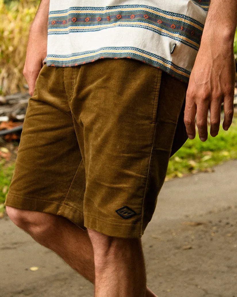 Larry Layback Corduroy 18 Shorts - Otter