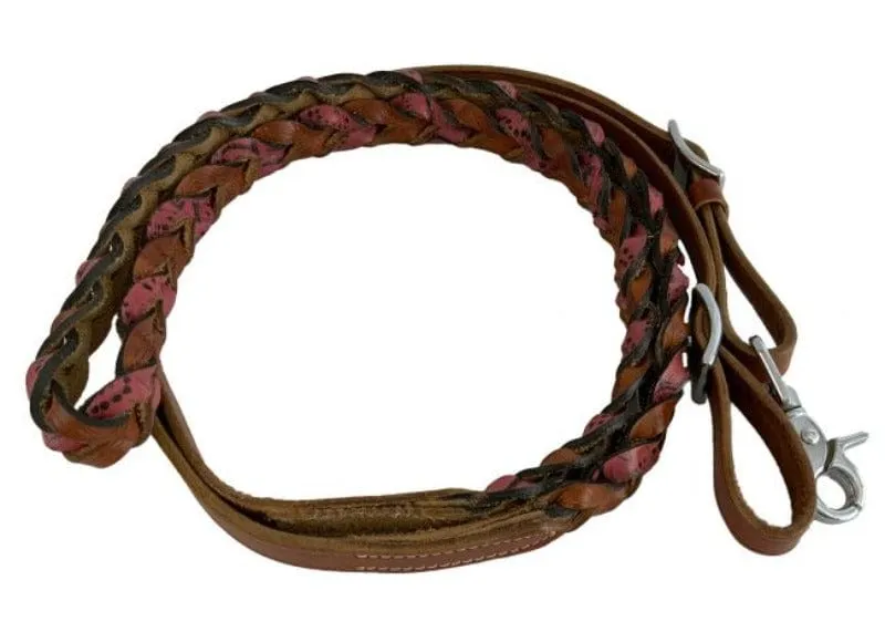 Leather Roping Reins with Buckles