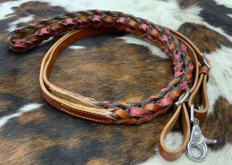 Leather Roping Reins with Buckles