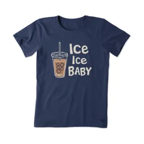 Life Is Good Women's Ice Ice Baby Crew Tee - Blue