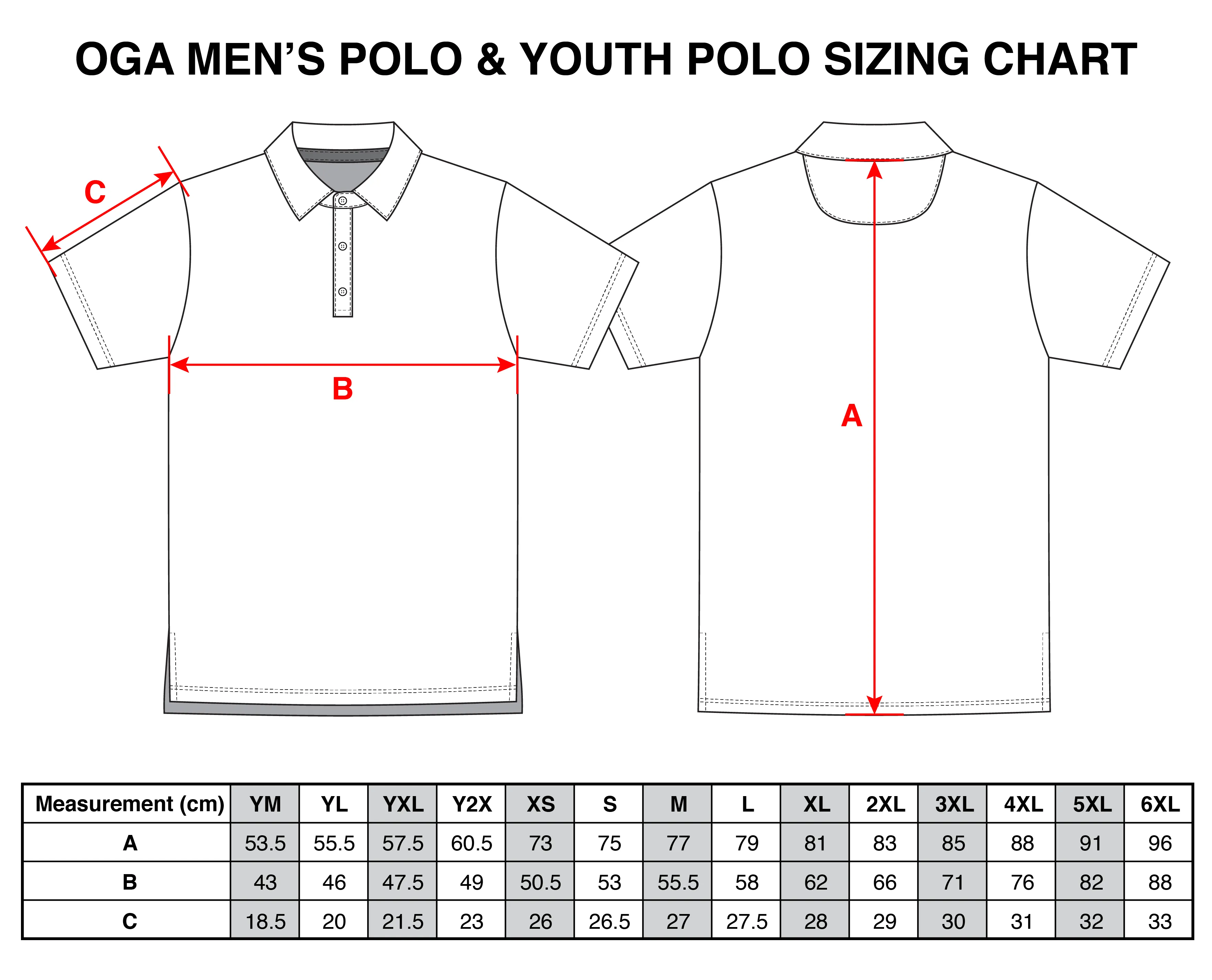 Liquid Ice Blue - OGA Youth Polo - Icy Blue