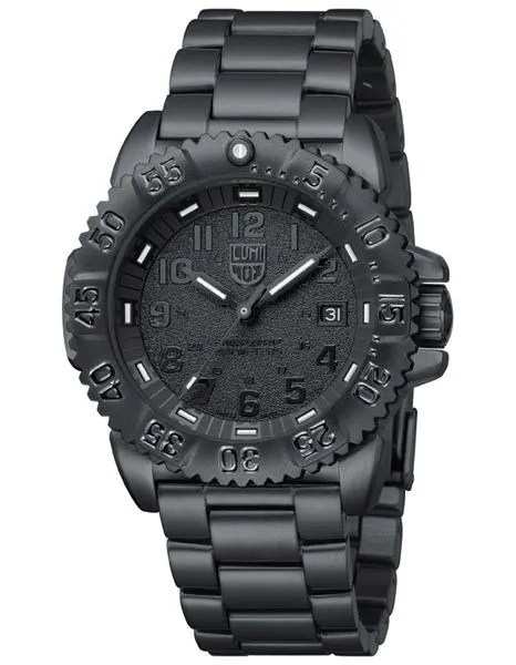 Luminox Mens Steel Colormark - Black Dial - Black PVD-Plated Case and Bracelet