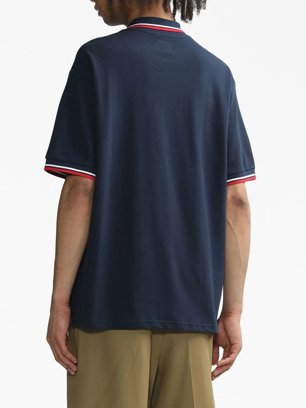 NEEDLES SHAWL COLLAR POLO SHORT SLEEVE SHIRT