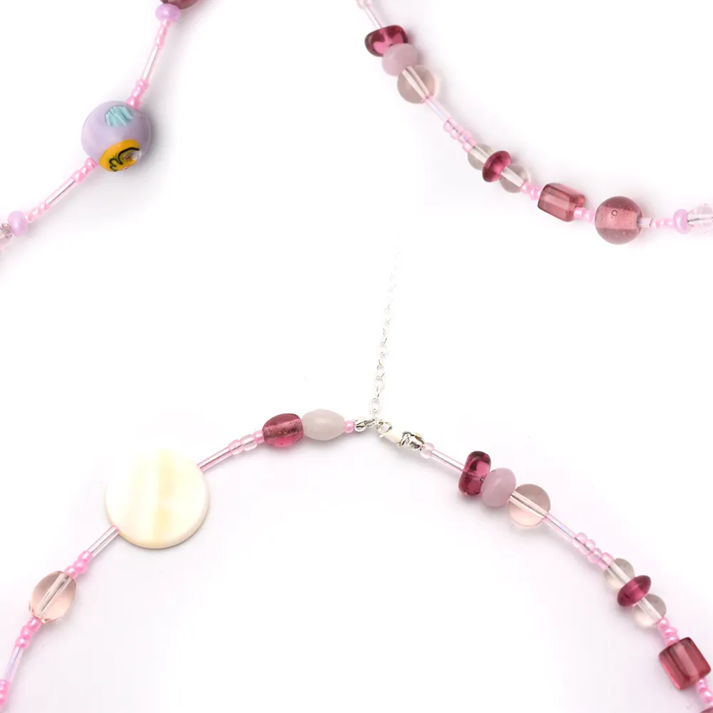 Pink Beaded Necklace